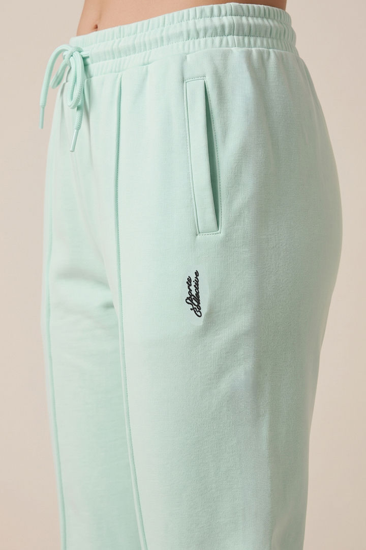 Zivame Knit Poly Athleisure Joggers - Opal Blue — image 5